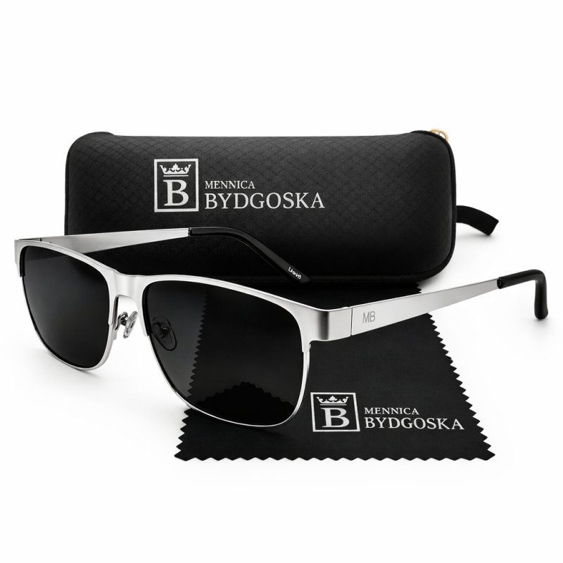 Okulary męskie polaryzacyjne etui markowe oryginalne ochrona UV400