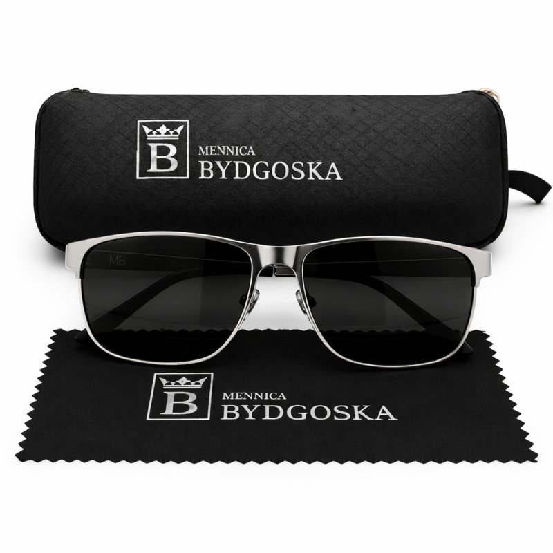 Okulary męskie polaryzacyjne etui markowe oryginalne ochrona UV400