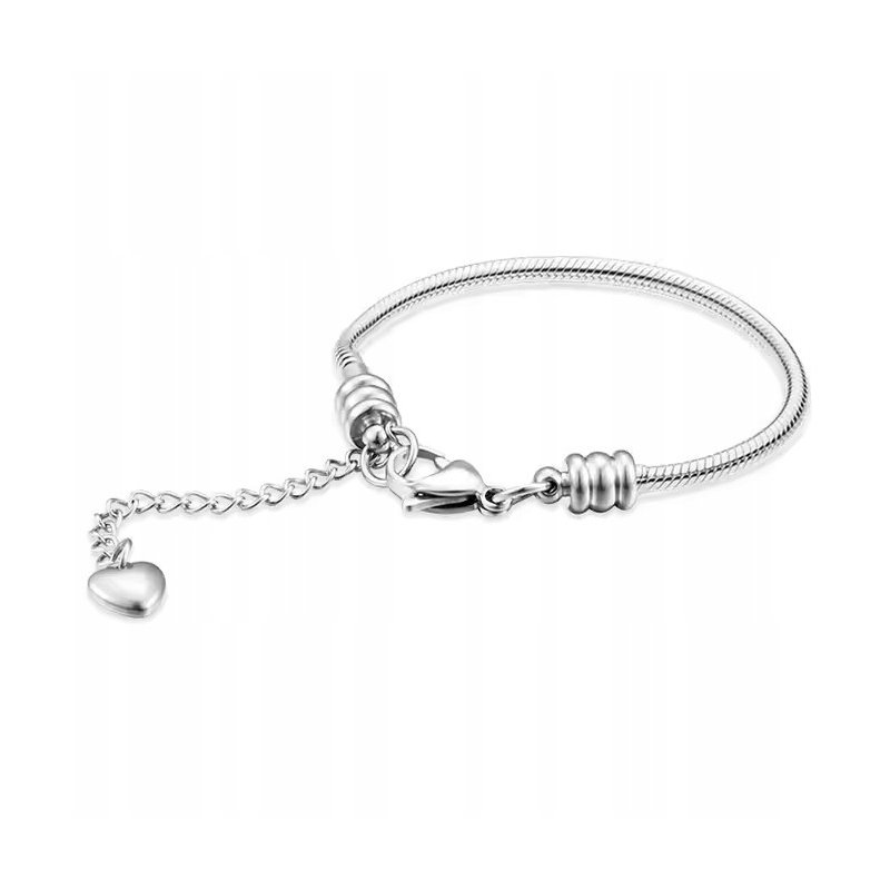 Bransoletka modułowa do charmsów stal szlachetna chirurgiczna 316L 19 cm