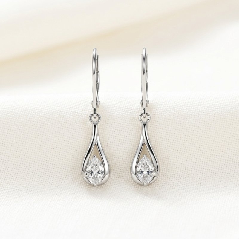 Srebrne kolczyki długie kolczyki wiszące srebro próba 925 damskie rodowane