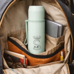 Termos turystyczny kubek próżniowy szczelny stalowy 500 ml miętowy