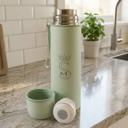 Termos turystyczny kubek próżniowy szczelny stalowy 500 ml miętowy