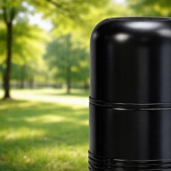 Duży termos turystyczny próżniowy szczelny stalowy 1000 ml czarny