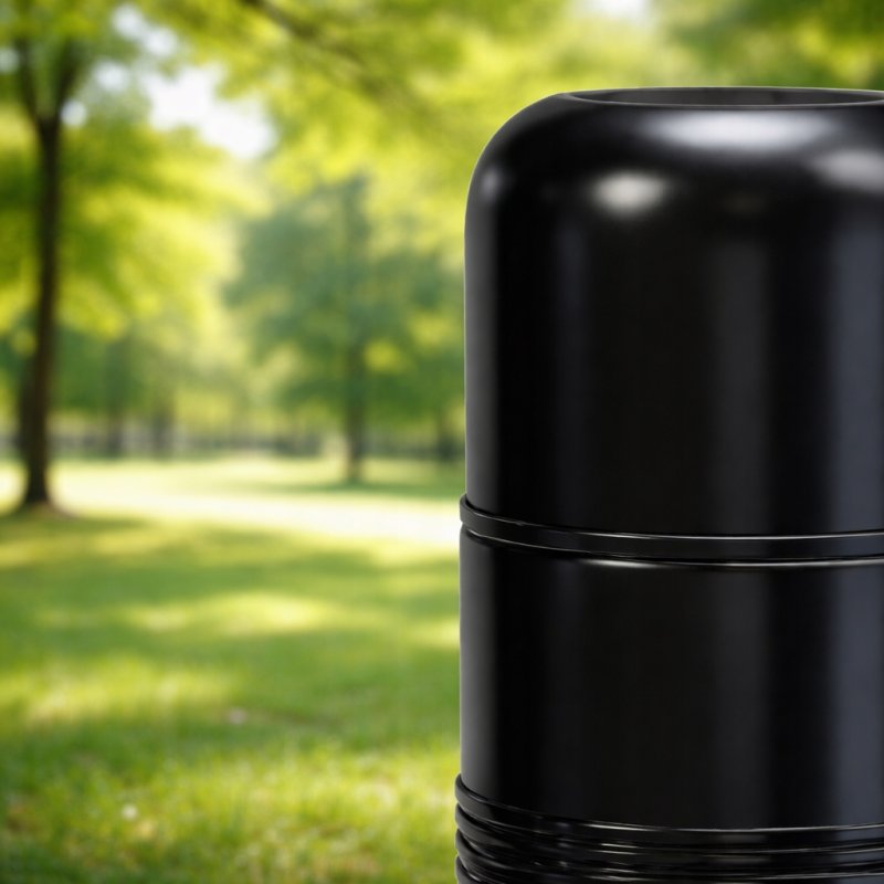 Duży termos turystyczny próżniowy szczelny stalowy 1000 ml czarny