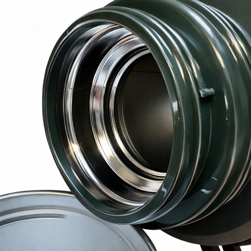 Duży termos wojskowy militarny turystyczny próżniowy stal szlachetna 1700ml