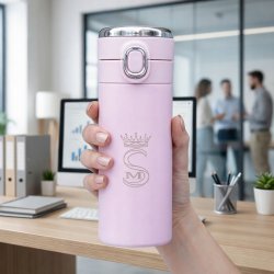 Kubek termiczny termos do kawy herbaty ustnik 400ml wyświetlacz LCD