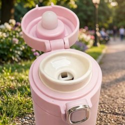 Kubek termiczny termos do kawy herbaty ustnik 400ml wyświetlacz LCD