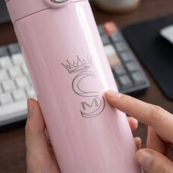 Kubek termiczny termos do kawy herbaty ustnik 400ml wyświetlacz LCD