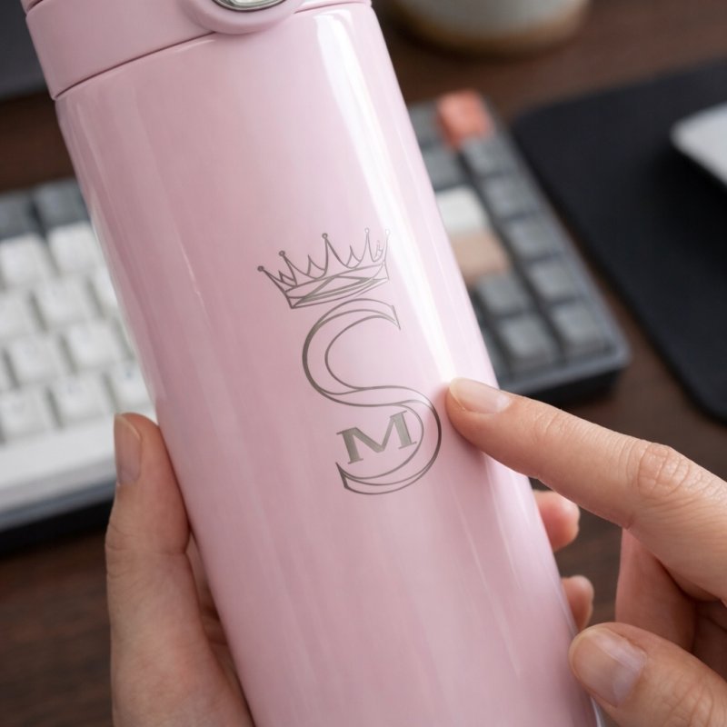 Kubek termiczny termos do kawy herbaty ustnik 400ml wyświetlacz LCD