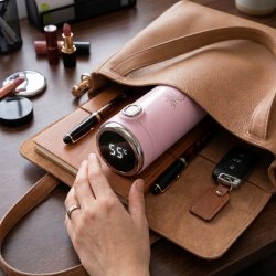 Kubek termiczny termos do kawy herbaty ustnik 400ml wyświetlacz LCD