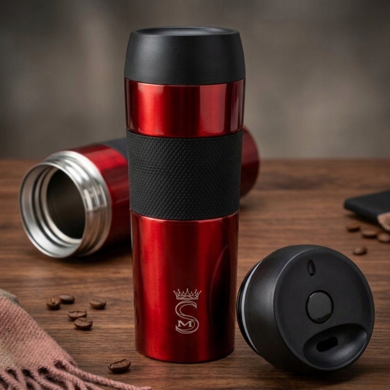 Kubek termiczny termos turystyczny próżniowy szczelny stalowy 450 ml