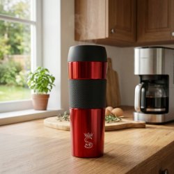 Kubek termiczny termos turystyczny próżniowy szczelny stalowy 450 ml