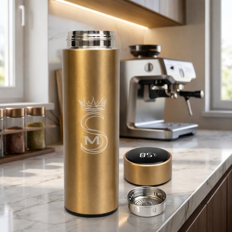 Kubek termiczny termos do kawy herbaty 500 ml wyświetlacz LCD szczelny