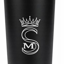 Kubek termiczny termos turystyczny próżniowy szczelny stalowy 450 ml czarny