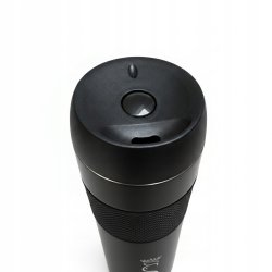 Kubek termiczny termos turystyczny próżniowy szczelny stalowy 450 ml czarny