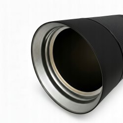 Kubek termiczny termos turystyczny próżniowy szczelny stalowy 450 ml czarny