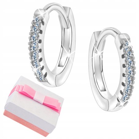 Srebrne kolczyki kółka srebro 925 dla dziewczynki dzieci