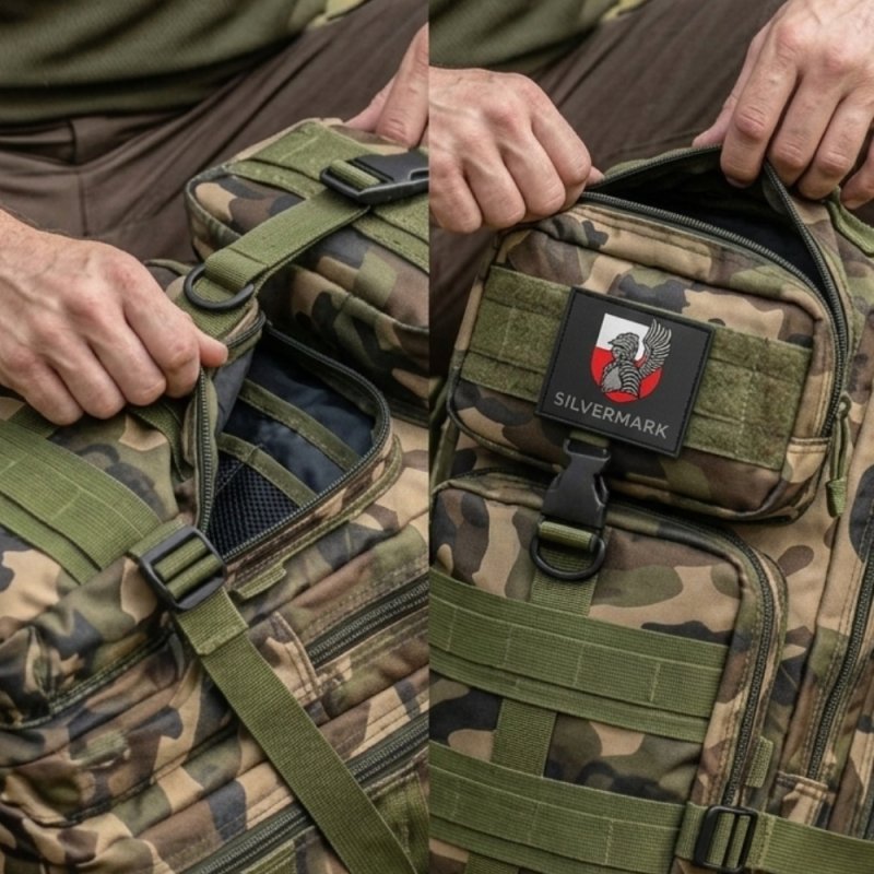 Plecak militarny taktyczny wojskowy turystyczny moro 35L survival Husarz