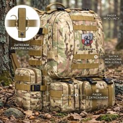 Plecak militarny taktyczny wojskowy turystyczny moro 50L survival Husarz
