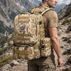 Plecak militarny taktyczny wojskowy turystyczny moro 50L survival Husarz