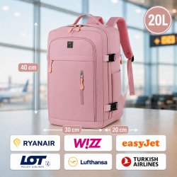 Plecak do samolotu bagaż podręczny 40x30x20 Ryanair Wizz Air kabinowy 20L