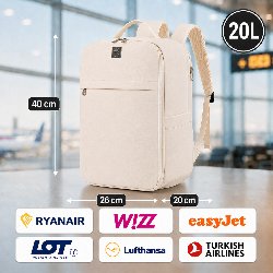 Plecak do samolotu podróżny Ryanair 40x26x20 Bagaż podręczny kabinowy 20L