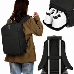 Czarny plecak bagaż podręczny 40x26x20 Wizz Air Ryanair kabinowy 20L
