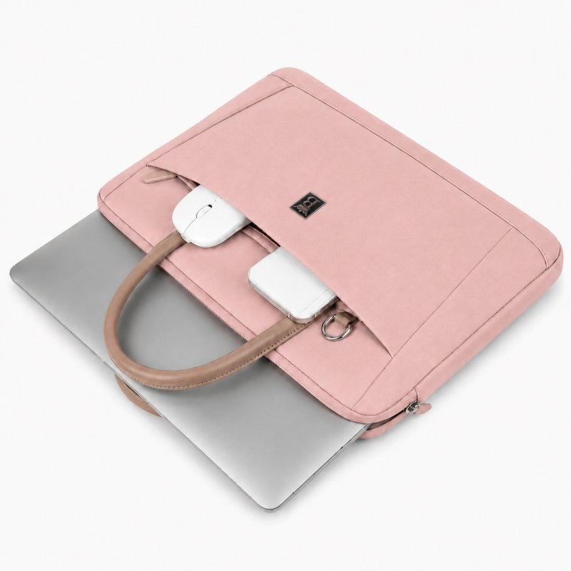 Różowa torba na laptopa etui teczka 15,6-16,1" wodoodporna