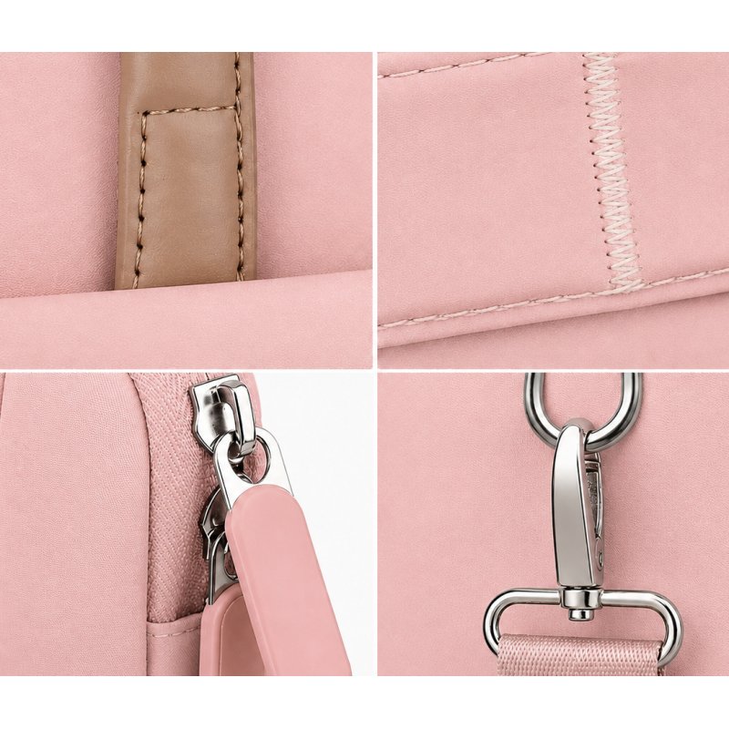 Różowa torba na laptopa etui teczka 15,6-16,1" wodoodporna