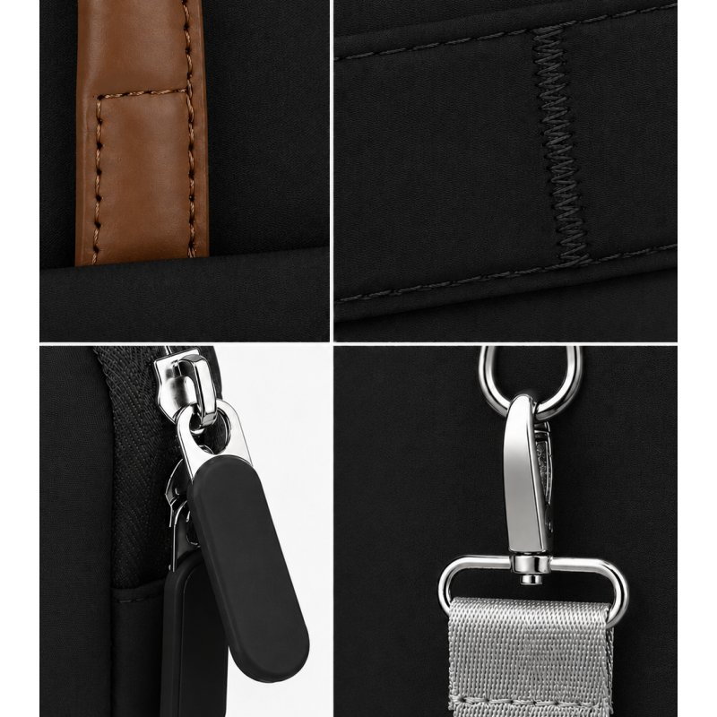 Czarna etui torba teczka na laptopa 15,6-16,1" wodoodporna