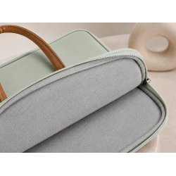 Zielona torba teczka na laptopa 15,6-16,1" wodoodporna pasek do walizki