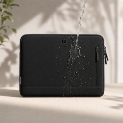 Czarne etui na laptopa torba teczka pokrowiec do pracy 15,6-16,1 cali
