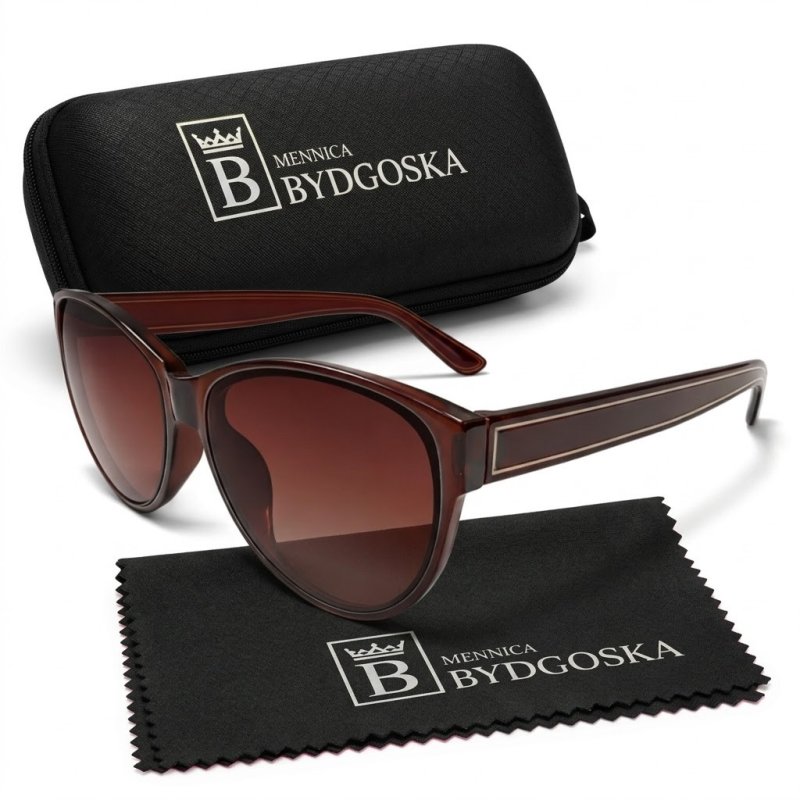 Okulary damskie przeciwsłoneczne eleganckie UV400 oryginalne