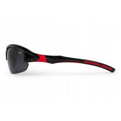Okulary męskie MB rowerowe polaryzacyjne uv4 stylowe czarno czerwone sport