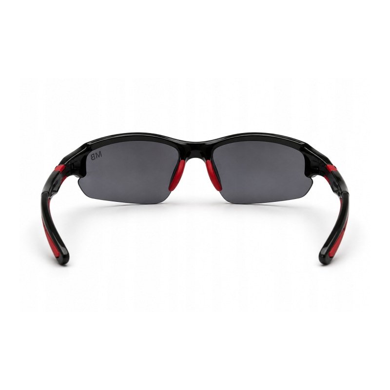Okulary męskie MB rowerowe polaryzacyjne uv4 stylowe czarno czerwone sport