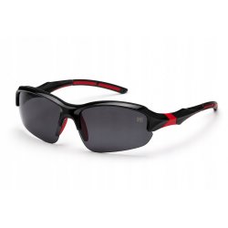 Okulary męskie MB rowerowe polaryzacyjne uv4 stylowe czarno czerwone sport