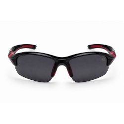 Okulary męskie MB rowerowe polaryzacyjne uv4 stylowe czarno czerwone sport