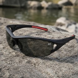 Okulary przeciwsłoneczne sportowe męskie polaryzacyjne UV400 czarne