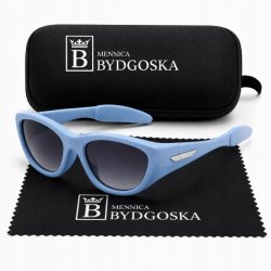 Okulary przeciwsłoneczne dla dzieci niebieskie polaryzacja 6-15 lat UV400