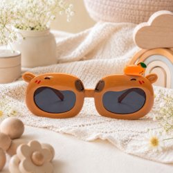 Okulary przeciwsłoneczne dla dzieci kapibara UV400 brązowe 2-9 lat