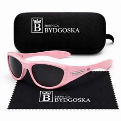 Okulary przeciwsłoneczne dla dzieci różowe polaryzacja 2-10 lat UV400