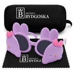 Okulary przeciwsłoneczne dla dzieci królik otwierane oprawki UV400 2-9 lat