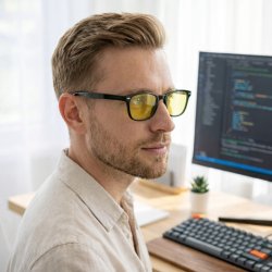 Okulary damskie męskie młodzieżowe do komputera blokujące światło niebieskie UV400