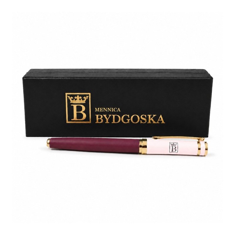 Pióro wieczne eleganckie różowe pióro wyjątkowy prezent orginalny z etui