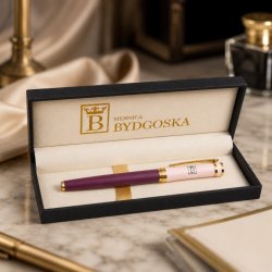 Pióro wieczne eleganckie różowe pióro wyjątkowy prezent orginalny z etui