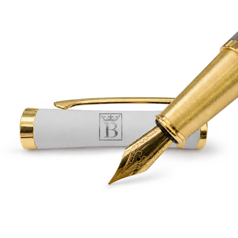 Pióro wieczne eleganckie złocone pióro oryginalny prezent premium etui