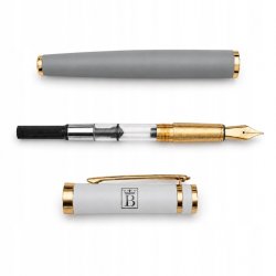 Pióro wieczne eleganckie złocone pióro oryginalny prezent premium etui