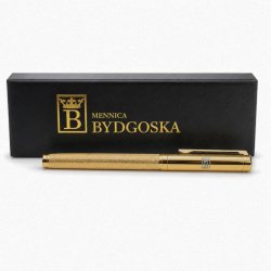 Pióro wieczne eleganckie złote pióro na prezent luksusowy z etuo premium grawer