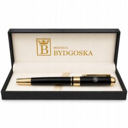 Pióro wieczne eleganckie czarne pióro na prezent luksusowy z etui premium