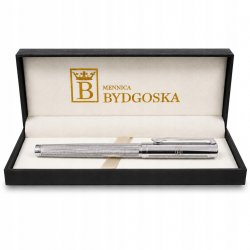 Pióro wieczne eleganckie srebrne pióro na prezent luksusowy z etui premium